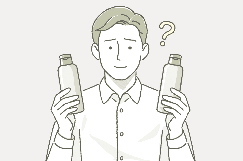 メンズ化粧水の選び方のイメージ