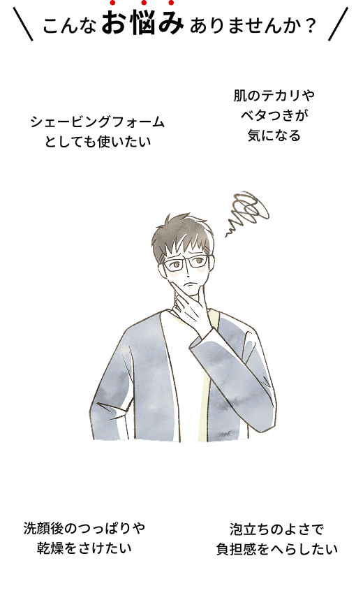 お肌についてのお悩みイメージ