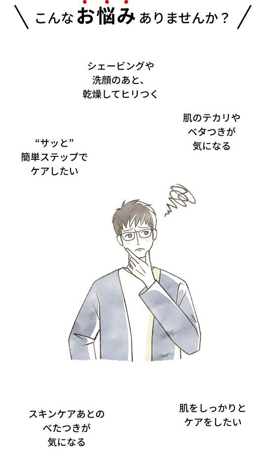 お肌についてのお悩みイメージ